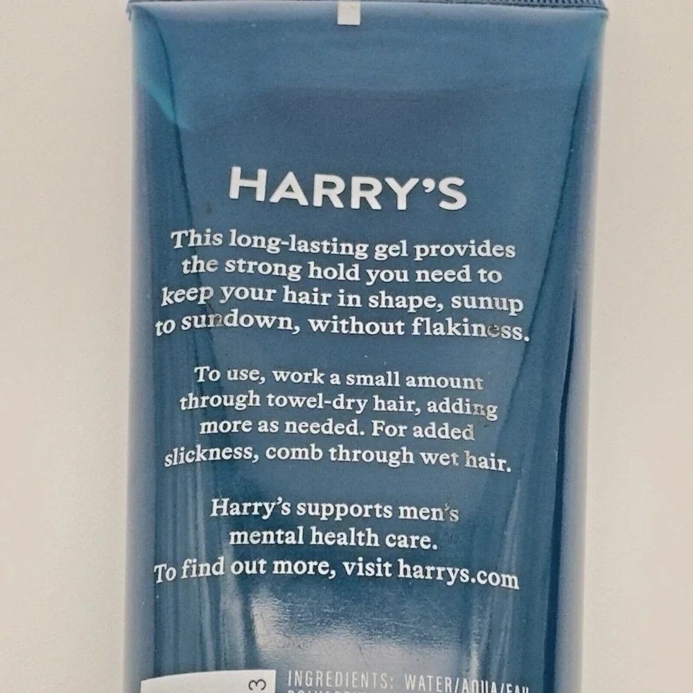 Harrys Sculpting Gel Firm Hold Polished Finish 6.7 fl oz/200 ml Lot Of 2